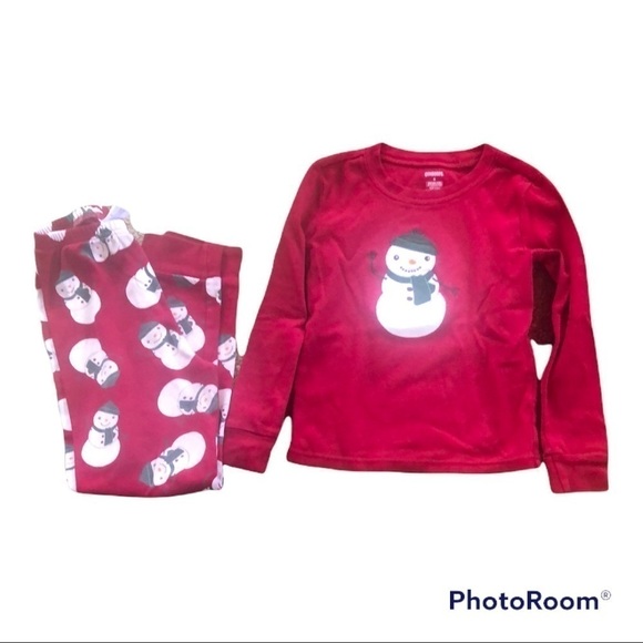 Girls Gymboree Red Christmas Pajamas Size 6 - Picture 1 of 6